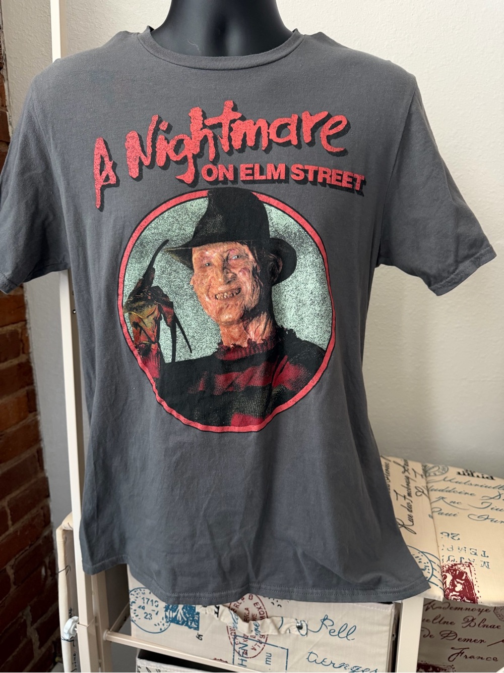 A Nightmare on Elm Street Graphic Short Sleeve Tee - Gray